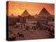 City Scenic with Pyramids, Giza Plateau, Egypt-Kenneth Garrett-Premier Image Canvas