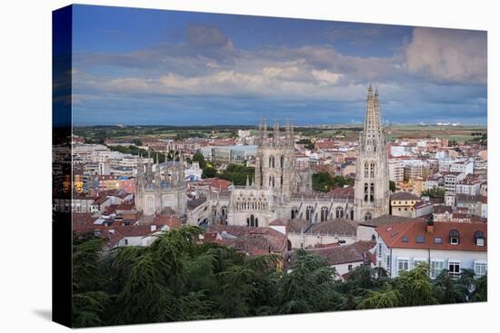 City Showing the Gothic Cathedral, UNESCO World Heritage Site, Burgos, Castile and Leon, Spain-Alex Robinson-Premier Image Canvas