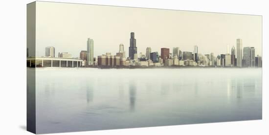 City skyline along Lake Michigan, Chicago, Illinois, USA-Panoramic Images-Premier Image Canvas