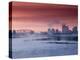 City Skyline along Ohio River, Louisville, Kentucky, USA-Walter Bibikow-Premier Image Canvas