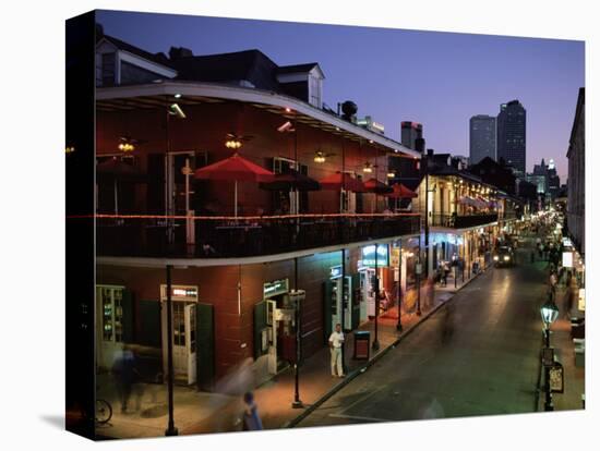 City Skyline and Bourbon Street, New Orleans, Louisiana, United States of America, North America-Gavin Hellier-Premier Image Canvas