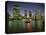 City Skyline and Brisbane River at Night, Brisbane, Queensland, Australia-Mark Mawson-Premier Image Canvas