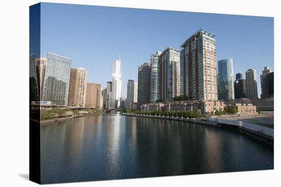 City Skyline and Chicago River, Chicago-Alan Klehr-Premier Image Canvas