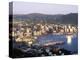 City Skyline and Harbour, Wellington, North Island, New Zealand-Steve Vidler-Premier Image Canvas