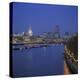 City Skyline at Dusk, London, England, UK-Roy Rainford-Premier Image Canvas