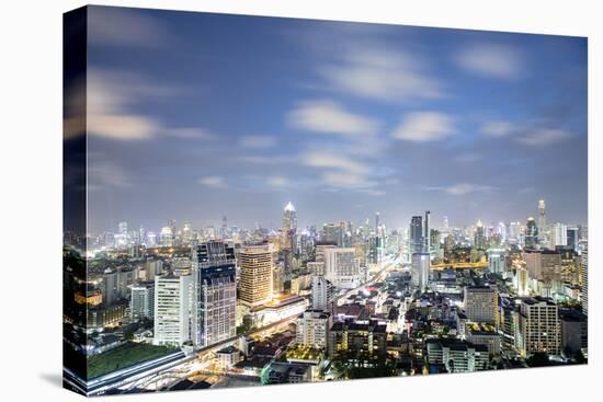 City Skyline at Night, Bangkok, Thailand, Southeast Asia, Asia-Alex Robinson-Premier Image Canvas