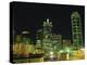 City Skyline at Night, Dallas, Texas, United States of America, North America-Rennie Christopher-Premier Image Canvas