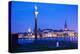 City Skyline from City Hall at Dusk, Kungsholmen, Stockholm, Sweden, Scandinavia, Europe-Frank Fell-Premier Image Canvas