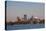 City Skyline from Lake Calhoun, Sunset, Minneapolis, Minnesota, USA-Walter Bibikow-Premier Image Canvas