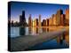 City Skyline from North Avenue Beach, Chicago, United States of America-Richard Cummins-Premier Image Canvas