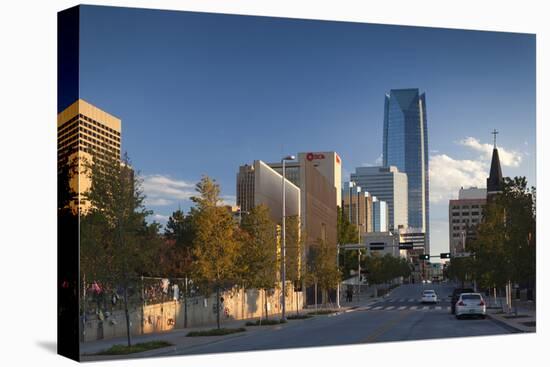 City Skyline, Oklahoma City, Oklahoma, USA-Walter Bibikow-Premier Image Canvas