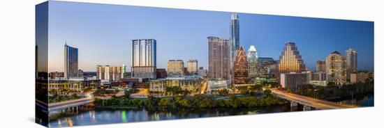 City Skyline Viewed across the Colorado River, Austin, Texas, Usa-Gavin Hellier-Premier Image Canvas