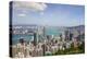 City skyline, viewed from Victoria Peak, Hong Kong, China, Asia-Fraser Hall-Premier Image Canvas