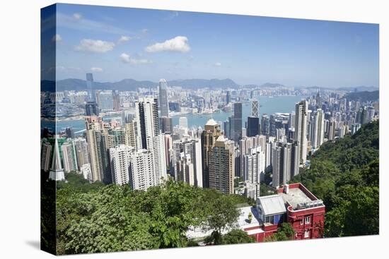 City skyline, viewed from Victoria Peak, Hong Kong, China, Asia-Fraser Hall-Premier Image Canvas