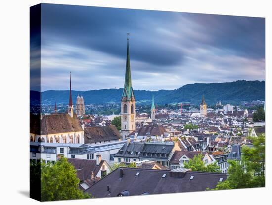 City Skyline, Zurich, Switzerland-Jon Arnold-Premier Image Canvas