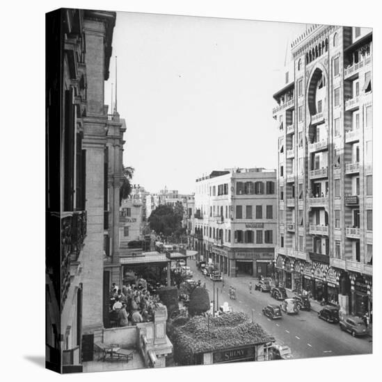 City Street from Room at Shepherd's Hotel-Bob Landry-Premier Image Canvas