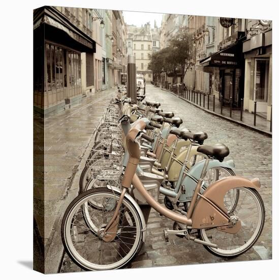 City Street Ride Paris-Alan Blaustein-Stretched Canvas