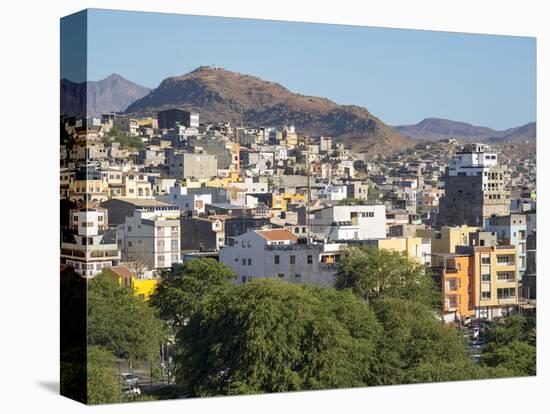 City view from Plato. The capital Praia on the Ilha de Santiago, Cape Verde.-Martin Zwick-Premier Image Canvas