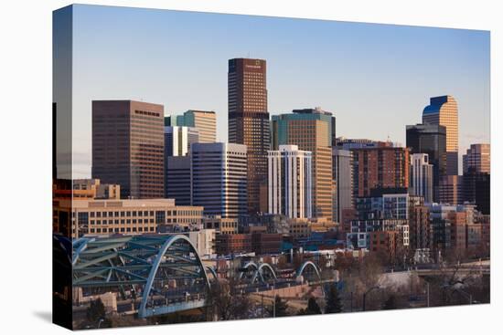 City View from the West, Denver, Colorado, USA-Walter Bibikow-Premier Image Canvas