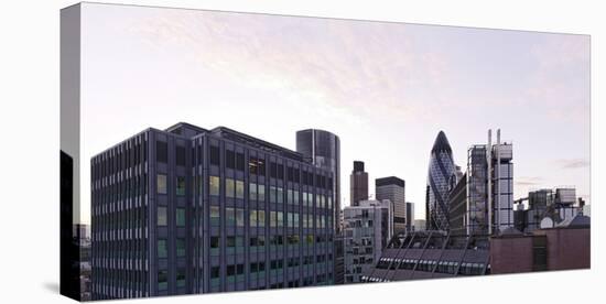City View with Swiss-Re-Tower of Architect Sir Norman Foster, 30 St. Mary Axe, England-Axel Schmies-Premier Image Canvas