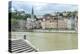 Cityscape along Saone river, Lyon, France-Jim Engelbrecht-Premier Image Canvas