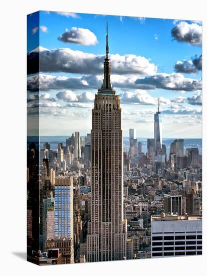 Cityscape, Empire State Building and One World Trade Center, Manhattan, NYC-Philippe Hugonnard-Premier Image Canvas