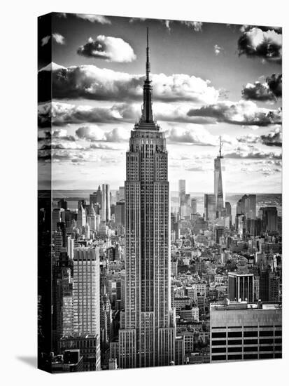 Cityscape, Empire State Building and One World Trade Center, Manhattan, NYC-Philippe Hugonnard-Premier Image Canvas