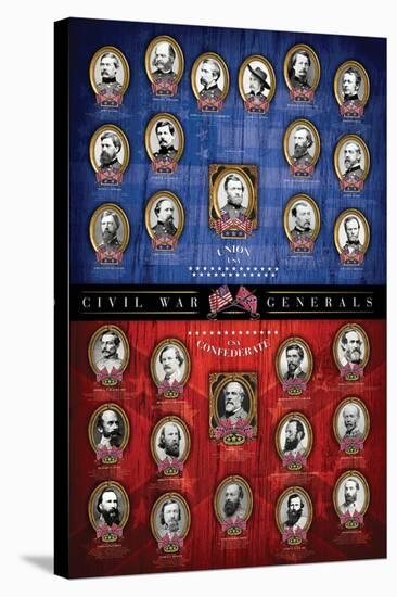 Civil War Generals-null-Stretched Canvas