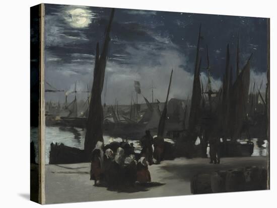 Clair de lune sur le port de Boulogne-Edouard Manet-Premier Image Canvas