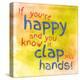 Clap Your Hands 1-Lauren Gibbons-Stretched Canvas