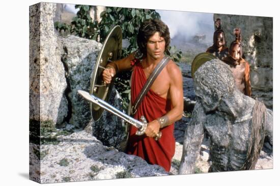 CLASH OF THE TITANS, 1981 directed by DESMOND DAVIS Harry Hamlin (photo)-null-Stretched Canvas