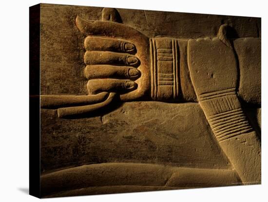 Clasped Hand of the Official Khudu-Khaf in Cemetery near Giza, Old Kingdom, Egypt-Kenneth Garrett-Premier Image Canvas