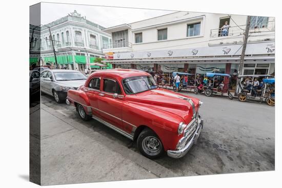 Classic 1950s Pontiac taxi, locally known as almendrones in the town of Cienfuegos, Cuba, West Indi-Michael Nolan-Premier Image Canvas