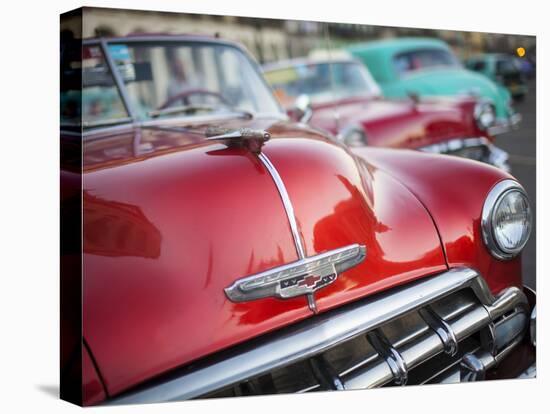 Classic American Car (Chevrolet), Havana, Cuba-Jon Arnold-Premier Image Canvas