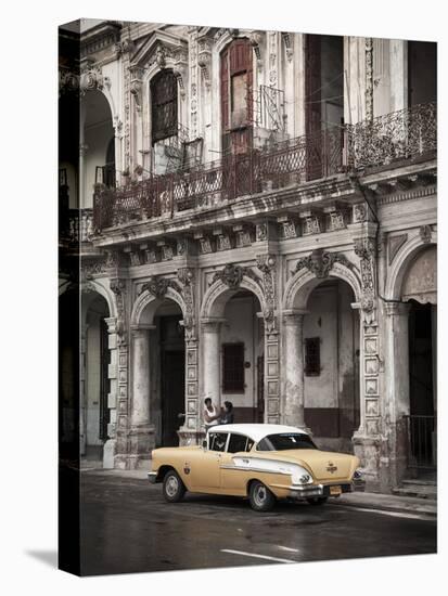Classic American Car (Chevrolet), Paseo Del Prado, Havana, Cuba-Jon Arnold-Premier Image Canvas
