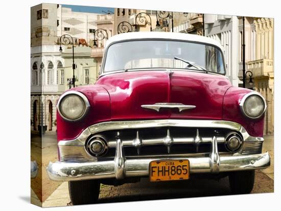 Classic American car in Habana, Cuba-Gasoline Images-Stretched Canvas