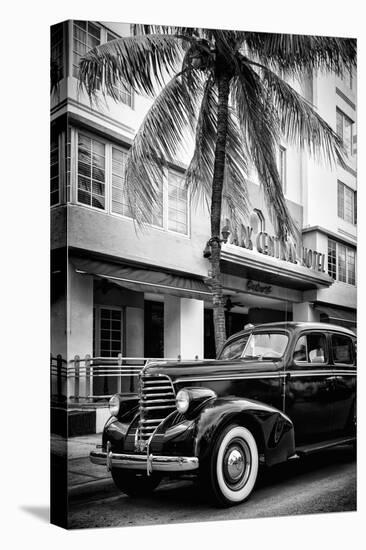 Classic Antique Car of Art Deco District - Park Central Hotel on Ocean Drive - Miami Beach-Philippe Hugonnard-Premier Image Canvas