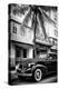 Classic Antique Car of Art Deco District - Park Central Hotel on Ocean Drive - Miami Beach-Philippe Hugonnard-Premier Image Canvas