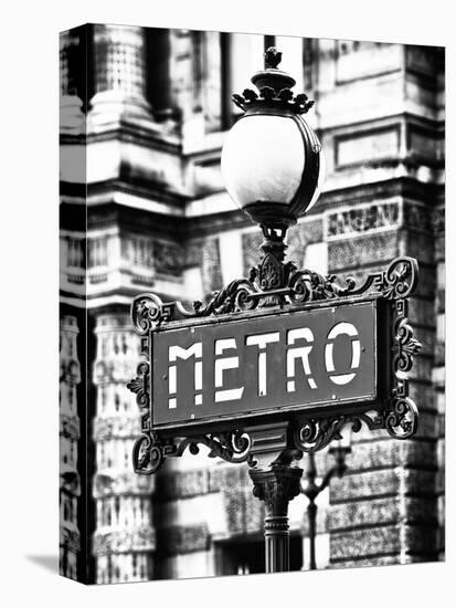 Classic Art, Metro Sign at the Louvre Metro Station, Paris, France-Philippe Hugonnard-Premier Image Canvas