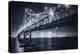 Classic Black and White Night in the City - San Francisco, California-Vincent James-Premier Image Canvas