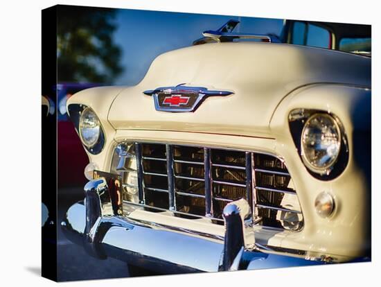 Classic Chevy Pick Up Truck Front View-George Oze-Premier Image Canvas