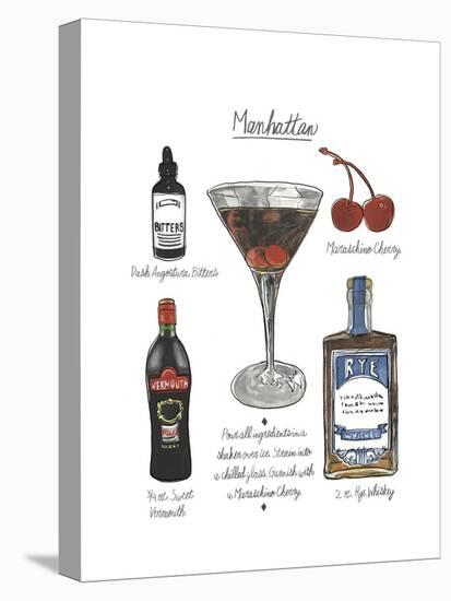 Classic Cocktail - Manhattan-Naomi McCavitt-Stretched Canvas
