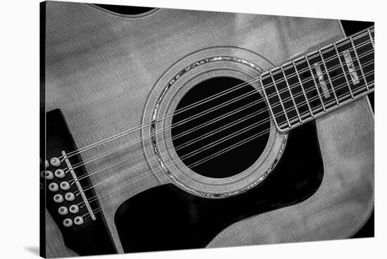 Classic Guitar Detail IX-Richard James-Stretched Canvas