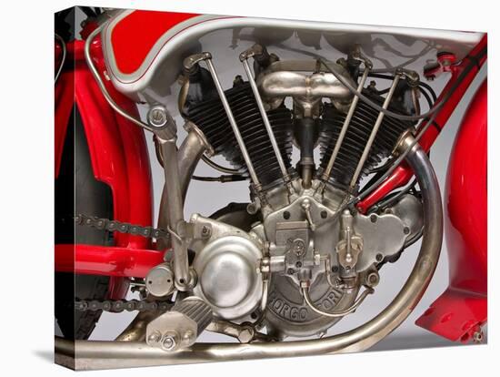 Classic Motorbike Motoborgo 500. Engine (Photo)-null-Premier Image Canvas