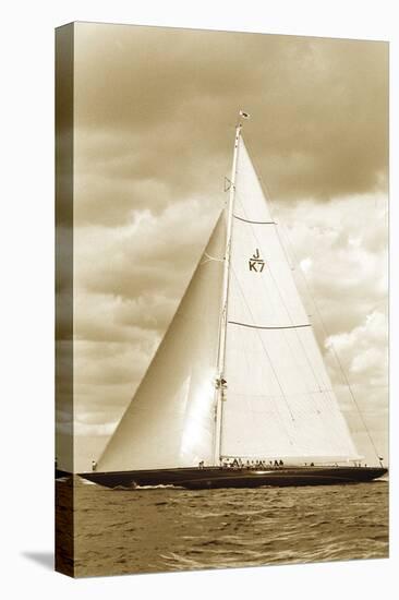 Classic Yacht II - Sepia-Ingrid Abery-Stretched Canvas