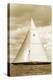 Classic Yacht II - Sepia-Ingrid Abery-Stretched Canvas