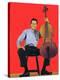 Classical Cellist Yo-Yo Ma Sitting with Cello in Smiling, Full Length Portrait-Ted Thai-Premier Image Canvas