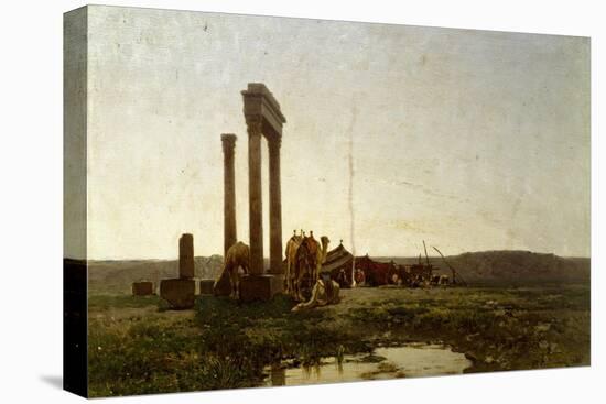 Classical Ruins in Desert-Alberto Pasini-Premier Image Canvas