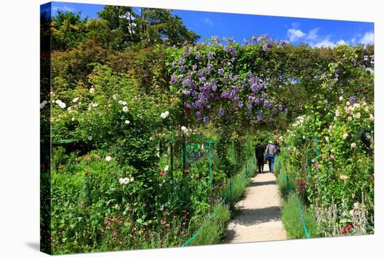 Claude Monet's Garden in Giverny, Department of Eure, Upper Normandy, France-null-Stretched Canvas