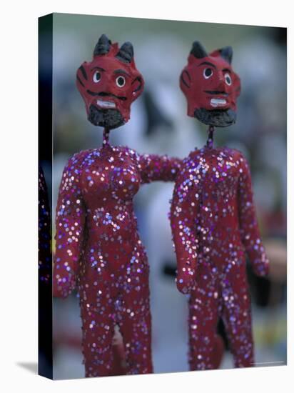 Clay Devils Exchanged Between Friends During the Day of the Dead Festivities, Oaxaca, Mexico-Judith Haden-Premier Image Canvas